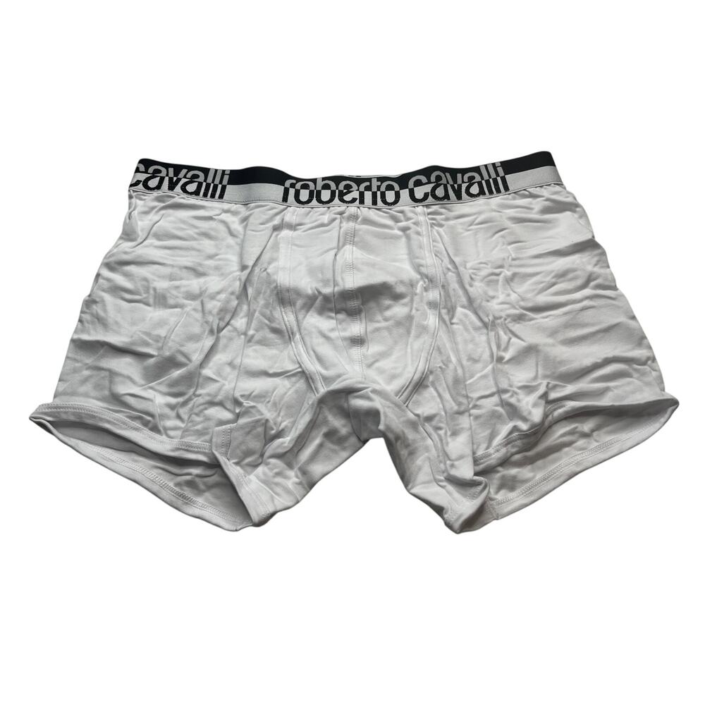 9-96 ROBERTO CAVALLI Men's Cotton Underwear Boxer Briefs White Small